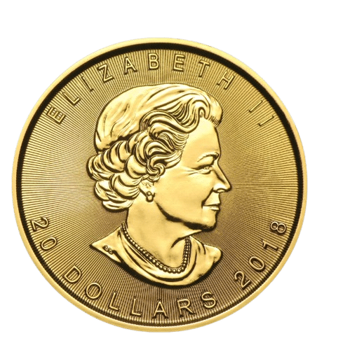 Canadian Maple Leaf Guldmønt 1 oz 999,9 ‰, 31,1 gr. 24 karat - køb guldmønter online i dag, til bedste guldpris i Danmark