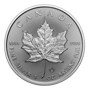 1 oz canadisk sølv maple leaf 2025 - køb sølvmønter online til bedste sølvpriser