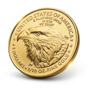 1/10 oz American Gold Eagle 5$ Guldmønt, 3,11 gr., 24 karat, 999,9 ‰ - År 2026
